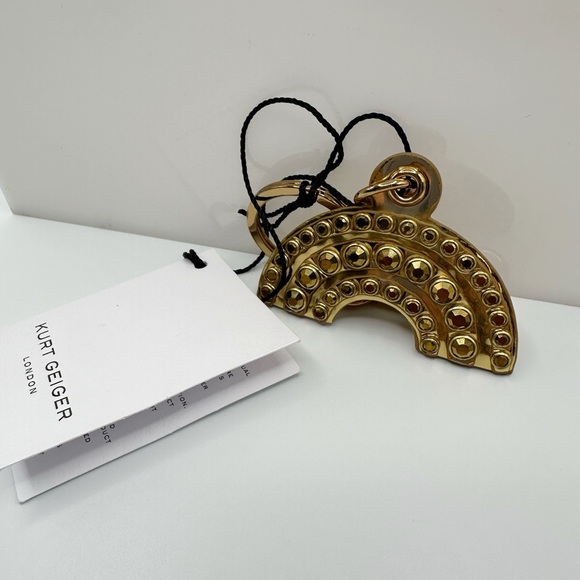 Kurt Geiger Gold Rainbow Purse Charm/Keychain NWT - Picture 4 of 6
